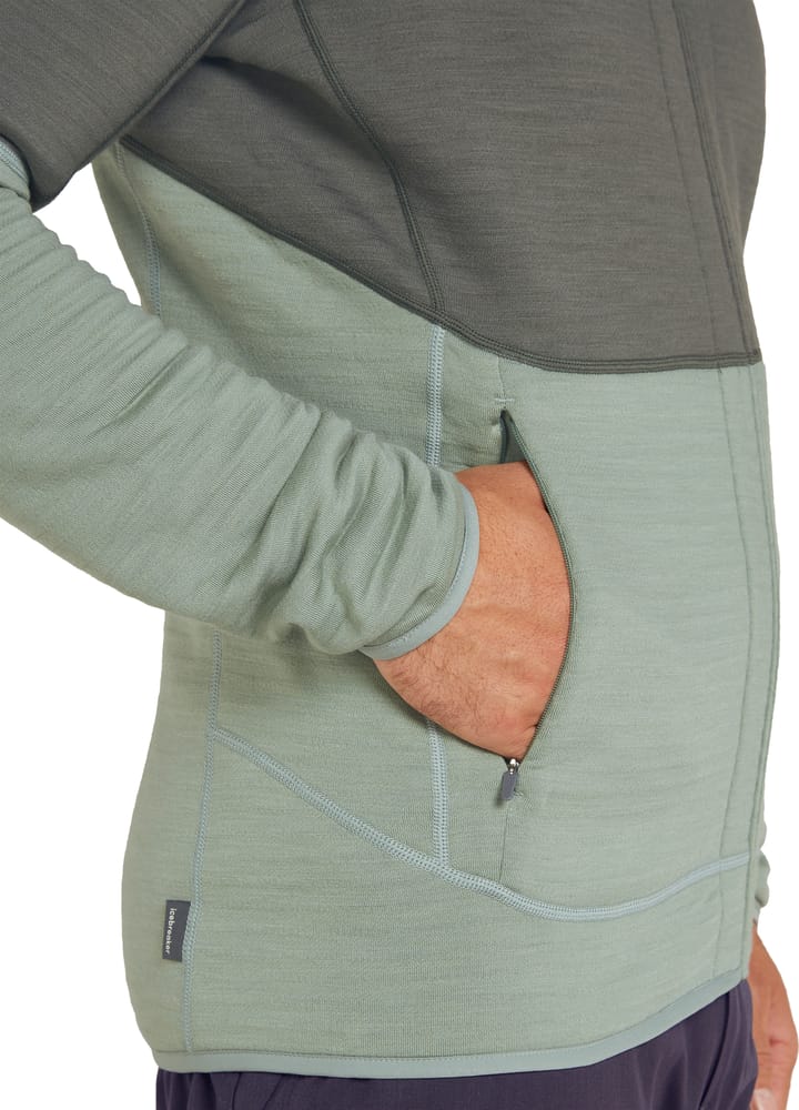 Icebreaker Men's Merino 400 Realfleece Descender Longsleeve Zip